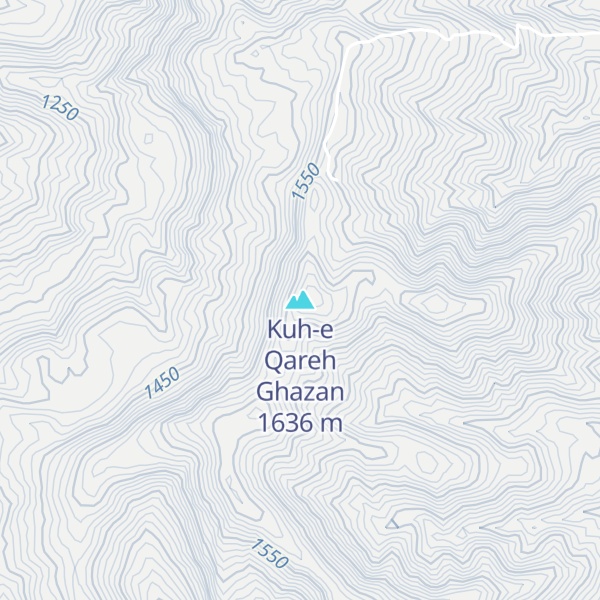 Map of Kuh-e Qareh Ghazan
