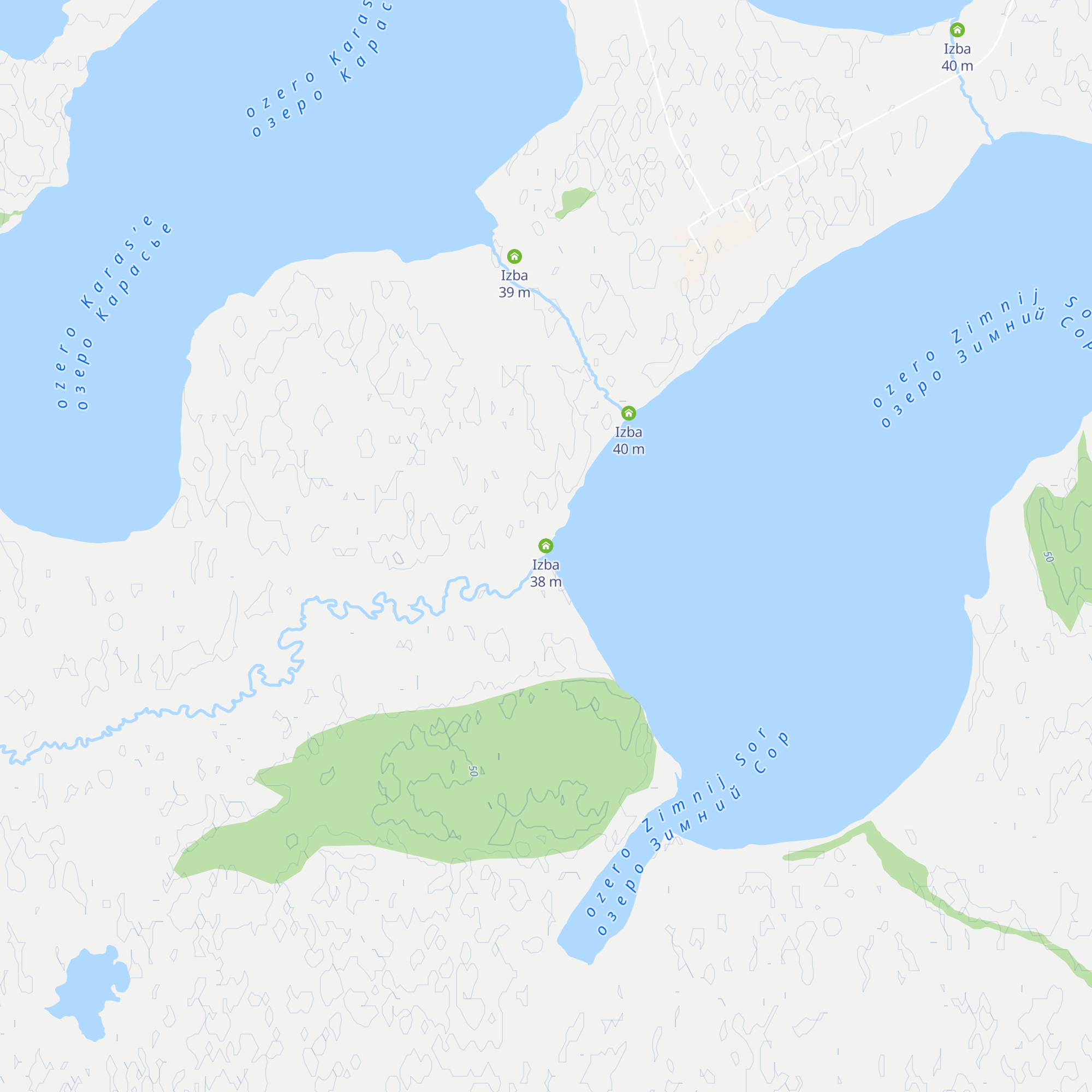 Izba map