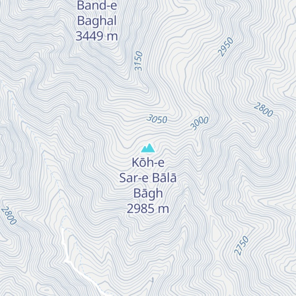 Map of Kōh-e Sar-e Bālā Bāgh