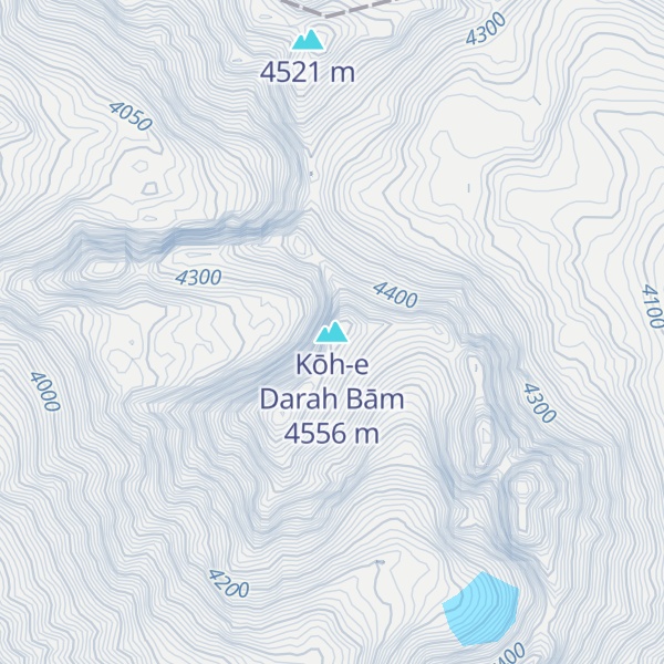 Map of Kōh-e Darah Bām