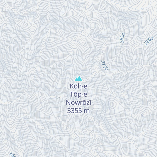 Map of Kōh-e Tōp-e Nowrōzī