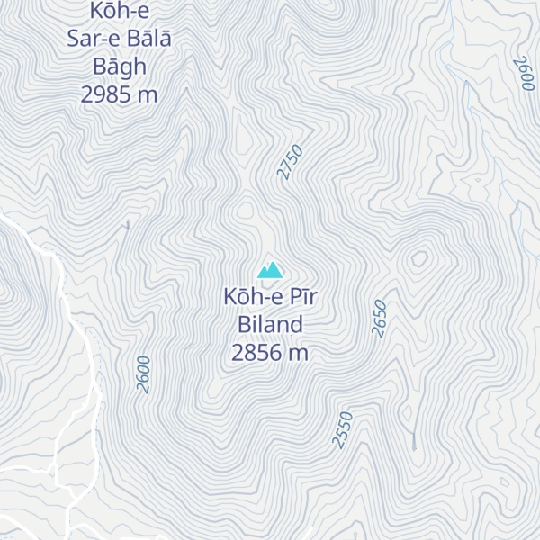 Map of Kōh-e Pīr Biland