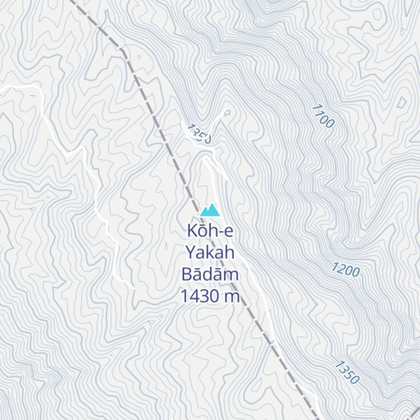 Map of Kōh-e Yakah Bādām