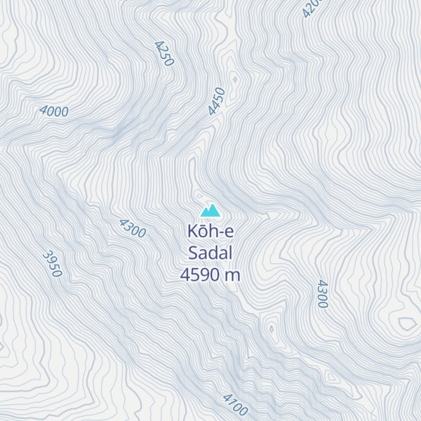 Map of Kōh-e Sadal