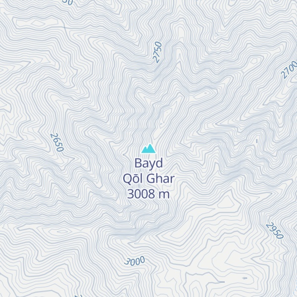 Map of Bayd Qōl Ghar