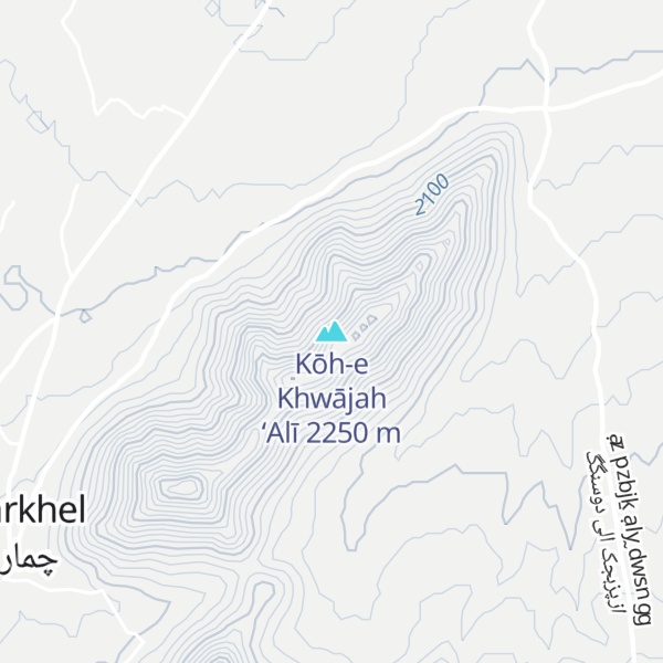 Map of Kōh-e Khwājah ‘Alī