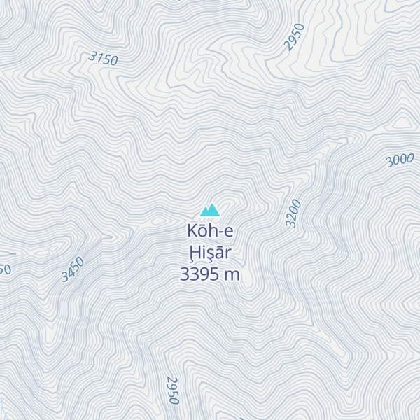 Map of Kōh-e Ḩişār