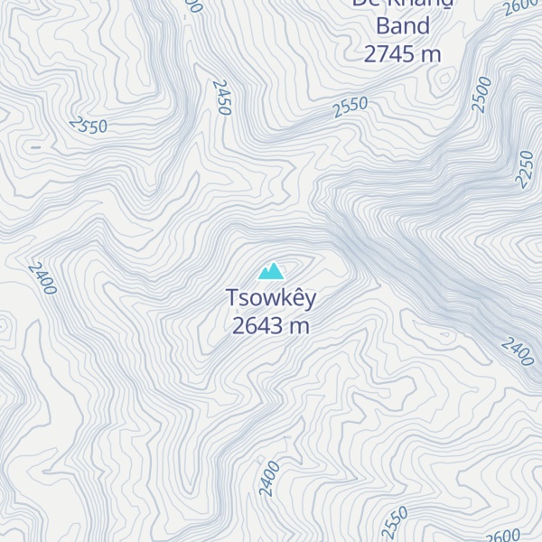 Map of Tsowkêy