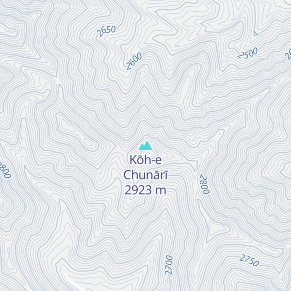 Map of Kōh-e Chunārī