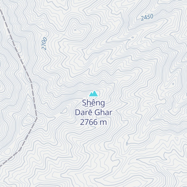 Map of S̲h̲êng Darē Ghar