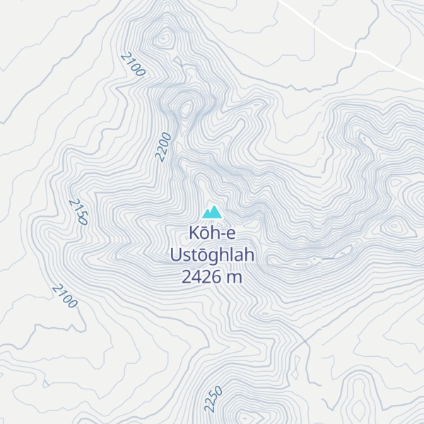 Map of Kōh-e Ustōghlah