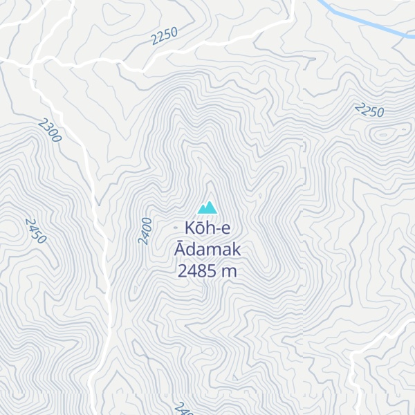 Map of Kōh-e Ādamak