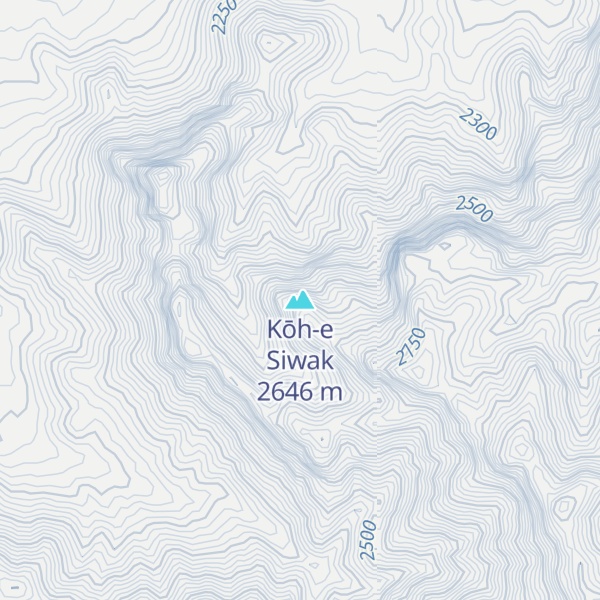 Map of Kōh-e Siwak