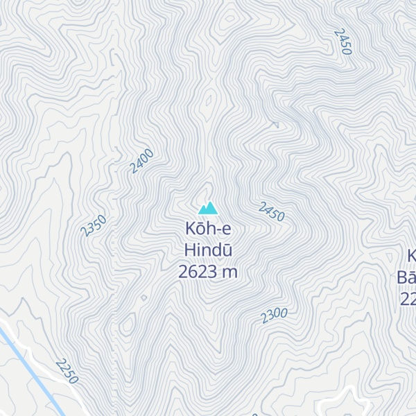 Map of Kōh-e Hindū