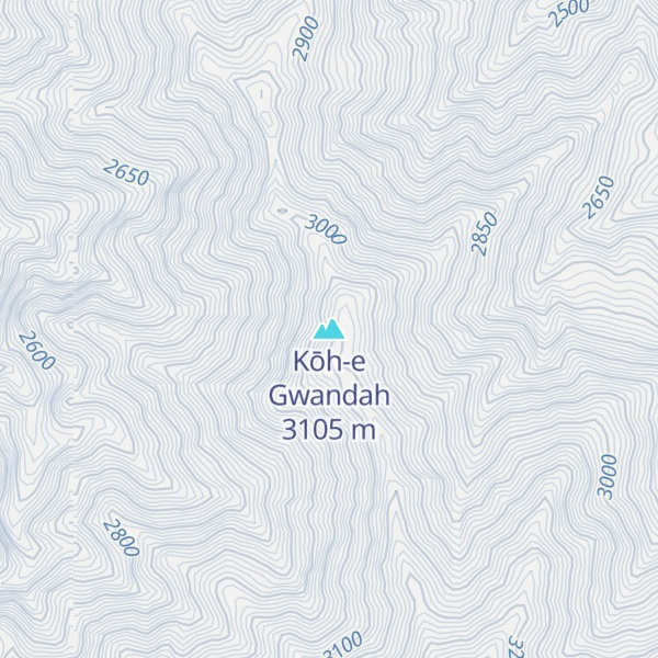 Map of Kōh-e Gwandah