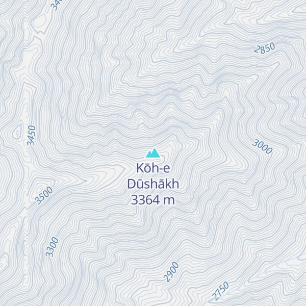 Map of Kōh-e Dūshākh