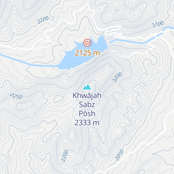 Map of Khwājah Sabz Pōsh
