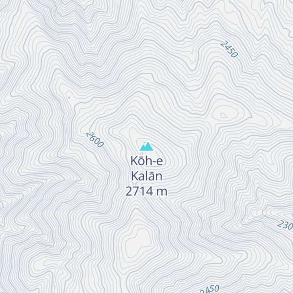 Map of Kōh-e Kalān