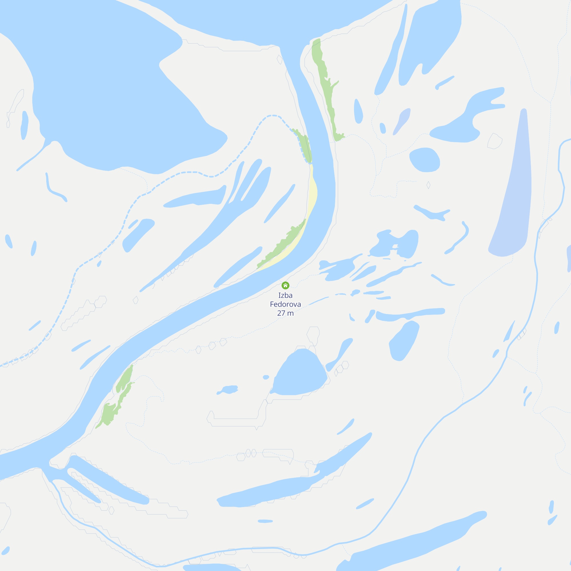 Izba Fedorova map