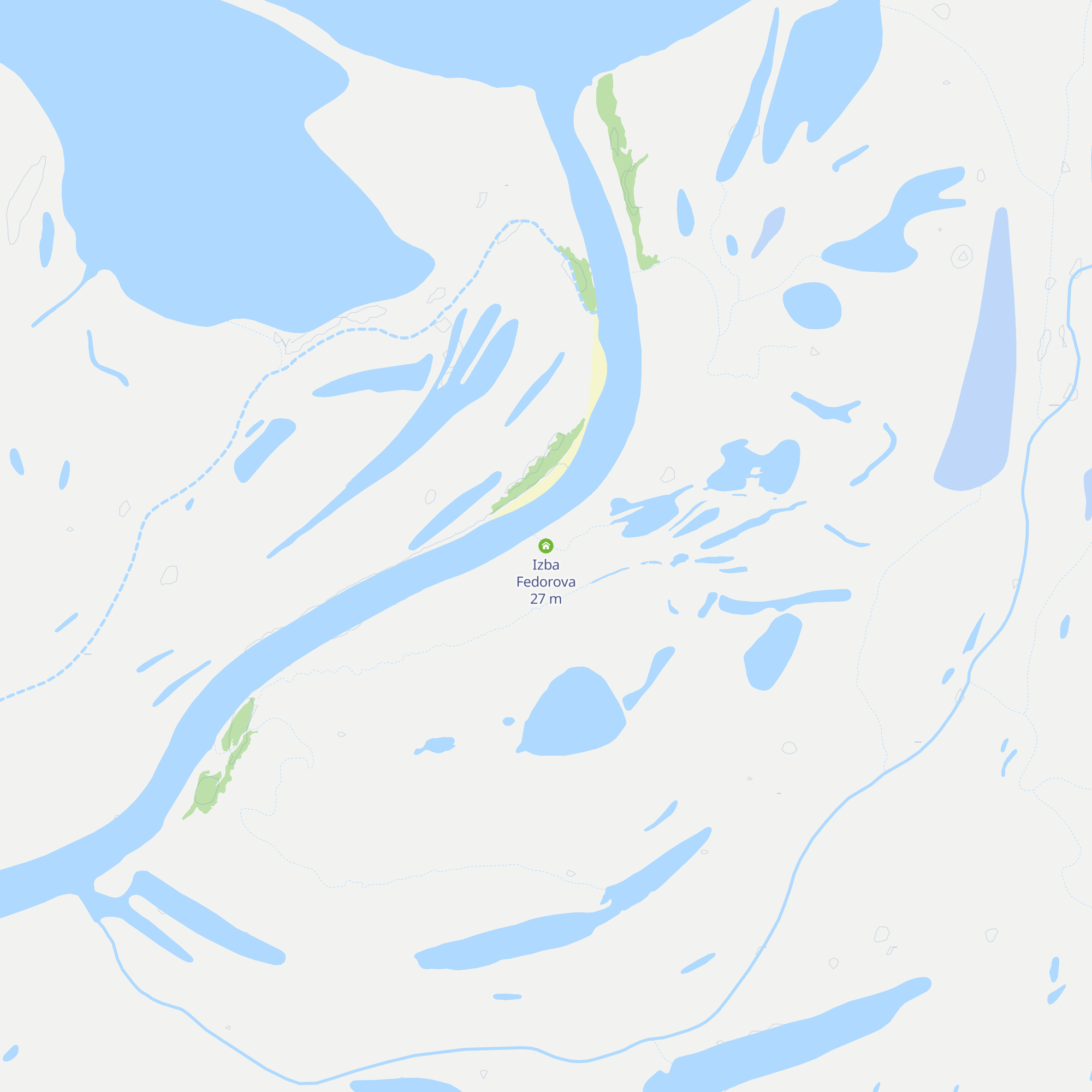 Izba Fedorova map