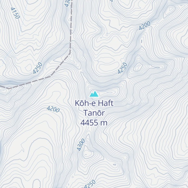 Map of Kōh-e Haft Tanōr