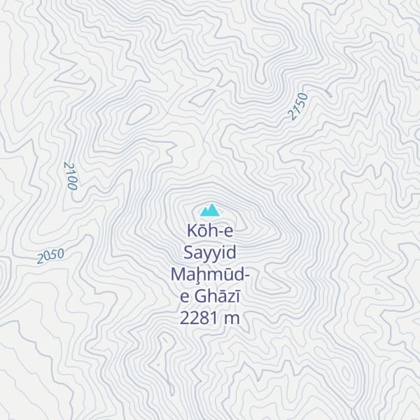 Map of Kōh-e Sayyid Maḩmūd-e Ghāzī