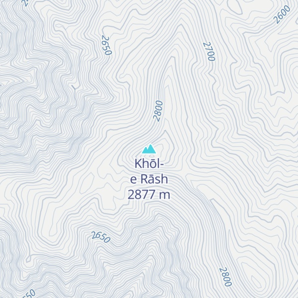 Map of Khōl-e Rāsh