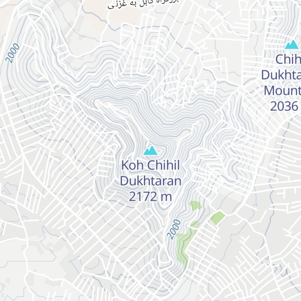 Map of Koh Chihil Dukhtaran