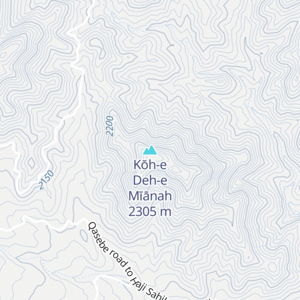Map of Kōh-e Deh-e Mīānah