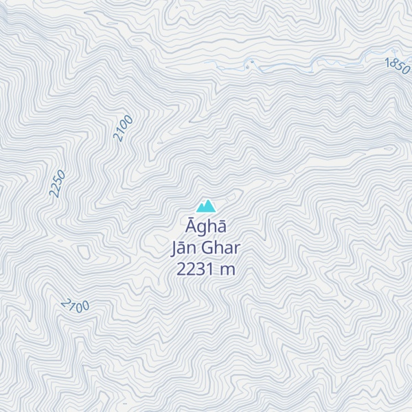 Map of Āghā Jān Ghar