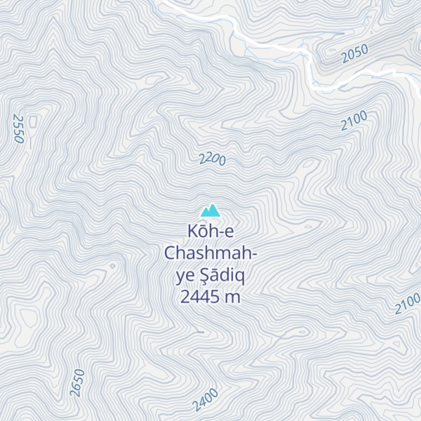 Map of Kōh-e Chashmah-ye Şādiq