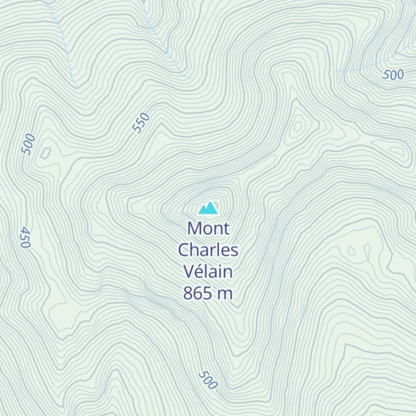Map of Mont Charles Vélain