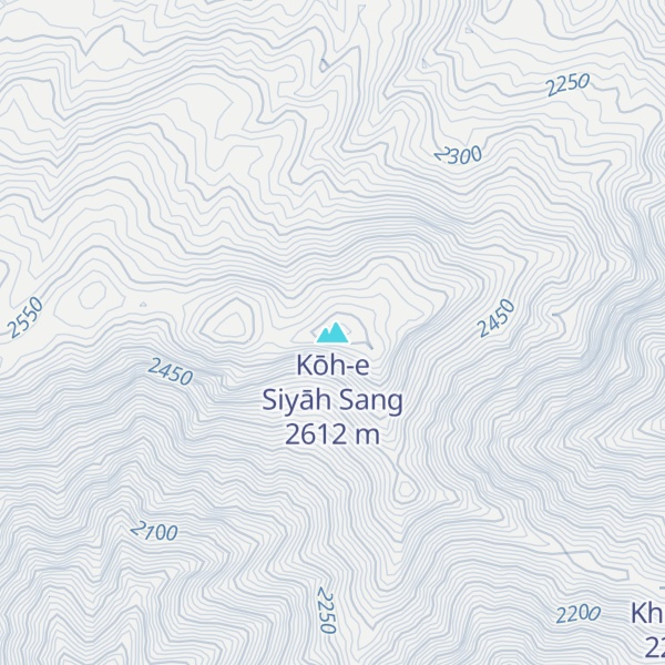 Map of Kōh-e Siyāh Sang