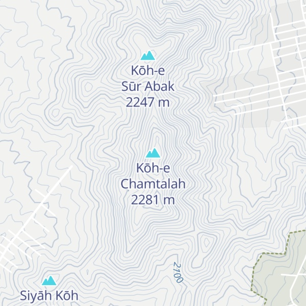 Map of Kōh-e Chamtalah