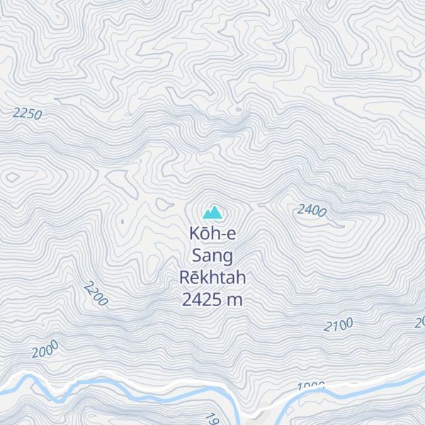 Map of Kōh-e Sang Rēkhtah