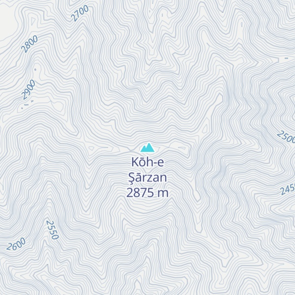 Map of Kōh-e Şārzan