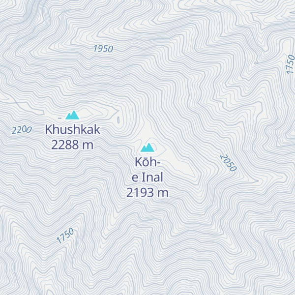 Map of Kōh-e Inal