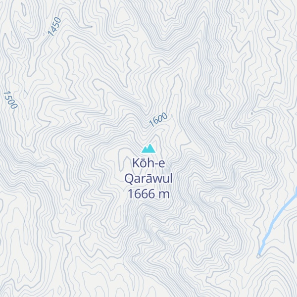 Map of Kōh-e Qarāwul
