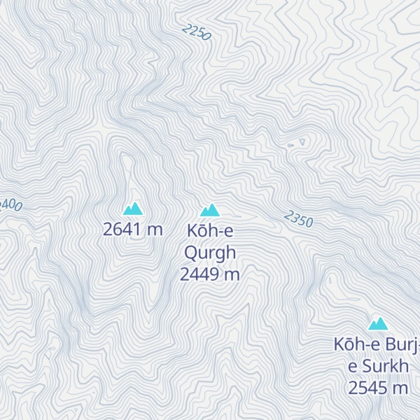 Map of Kōh-e Qurgh