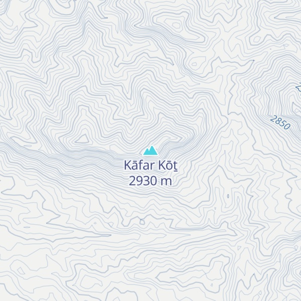 Map of Kāfar Kōṯ