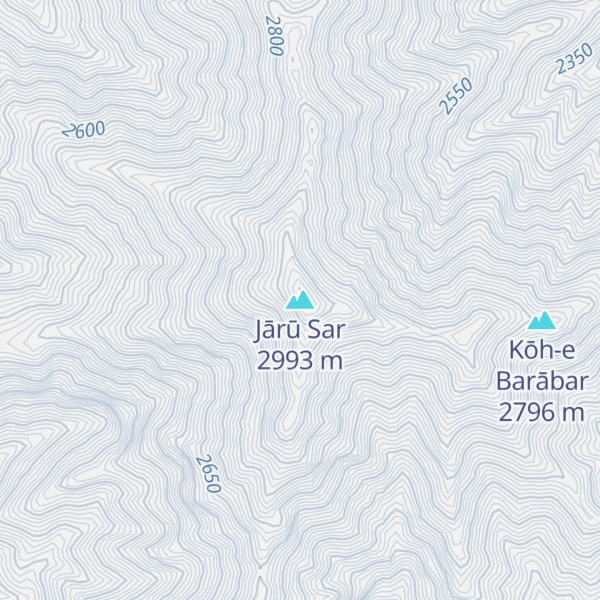 Map of Jārū Sar