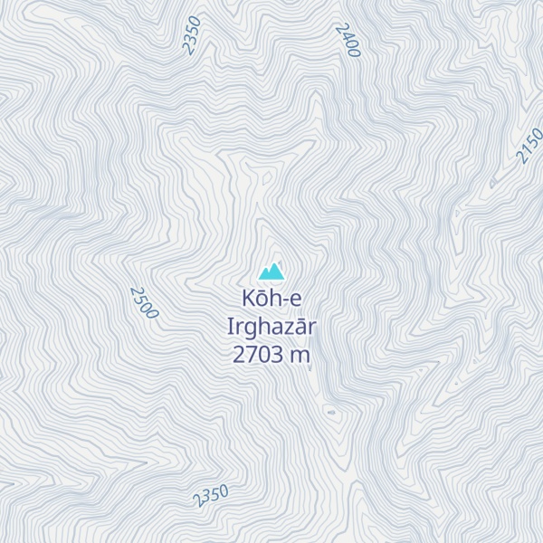 Map of Kōh-e Irghazār