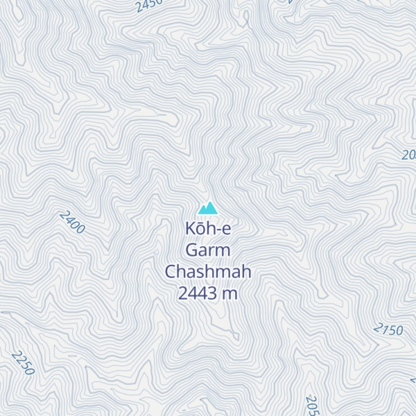 Map of Kōh-e Garm Chashmah