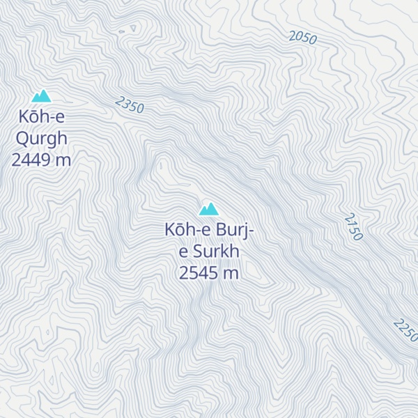 Map of Kōh-e Burj-e Surkh