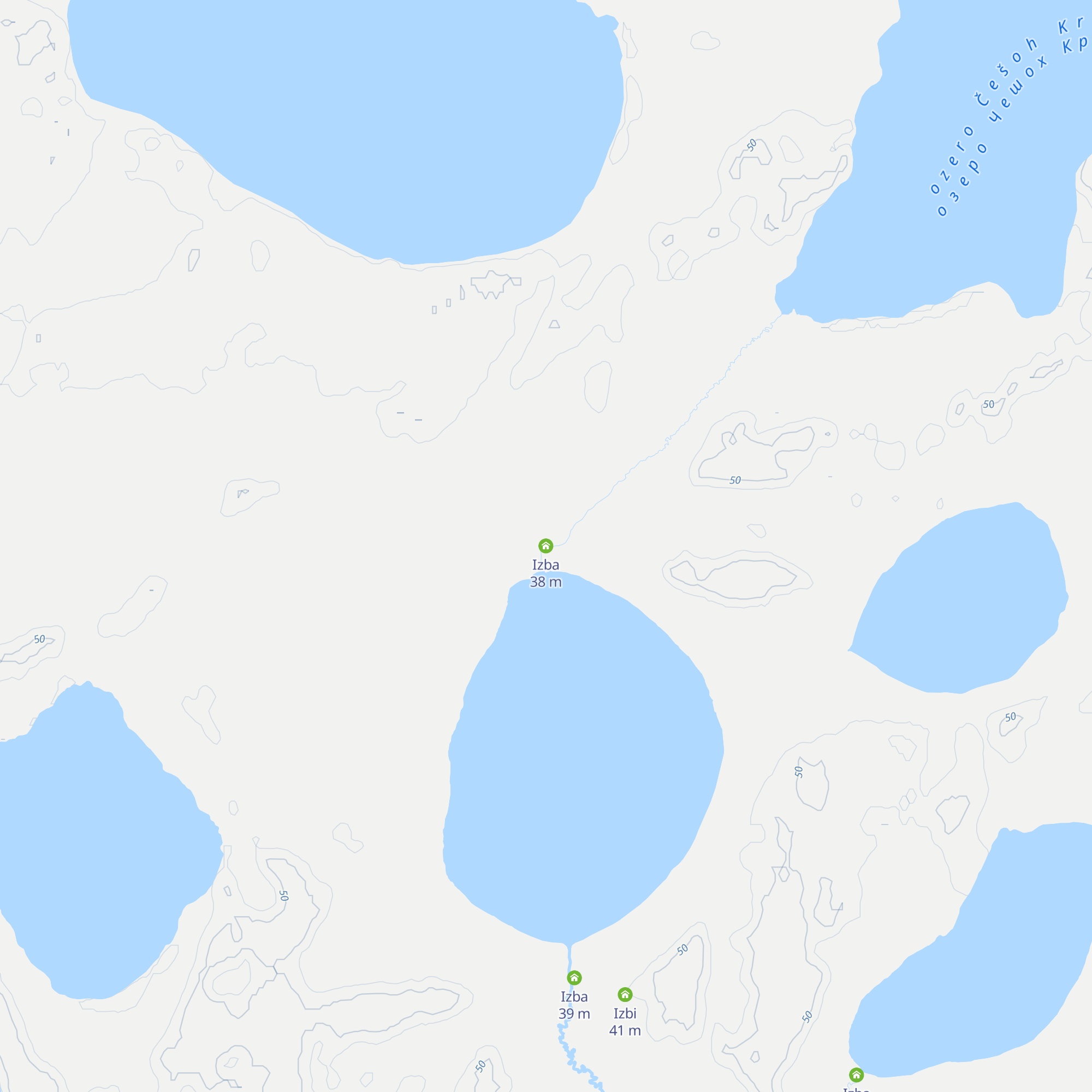 Izba map