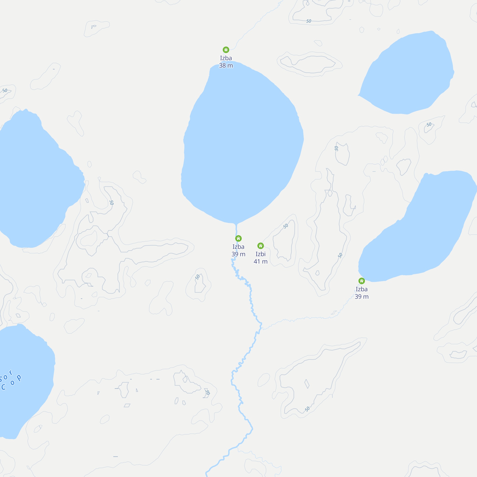 Izba map