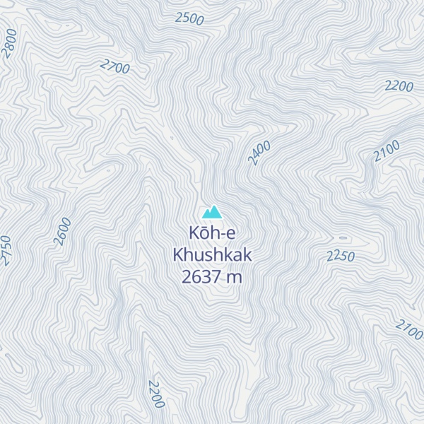 Map of Kōh-e Khushkak