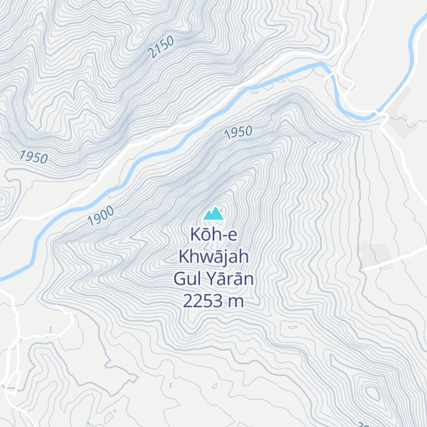 Map of Kōh-e Khwājah Gul Yārān