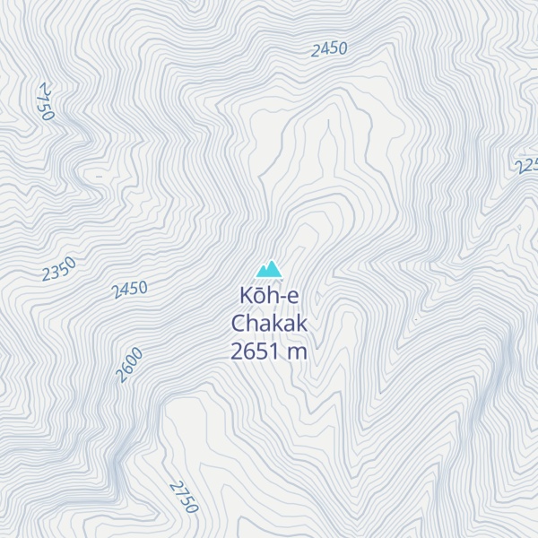 Map of Kōh-e Chakak