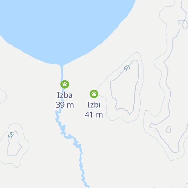 Map of Izbi